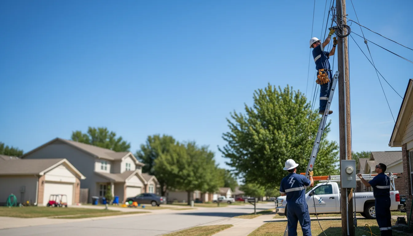 Residential electrician providing installation services in Mcconnell, IL